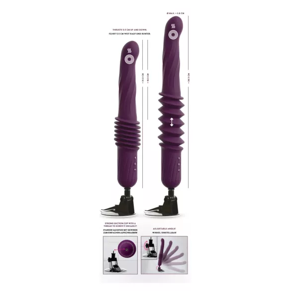 You2Toys - fjärrstyrd, värmande stötvibrator (lila)