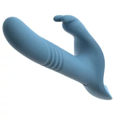   You2Toys - 3-delad påsättningsbar kanin‑stötdildo med fjärrkontroll (blå)