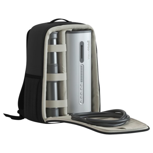 VacuGlide 2 - automatisk masturbator för män - lyx - silver - nätanslutning