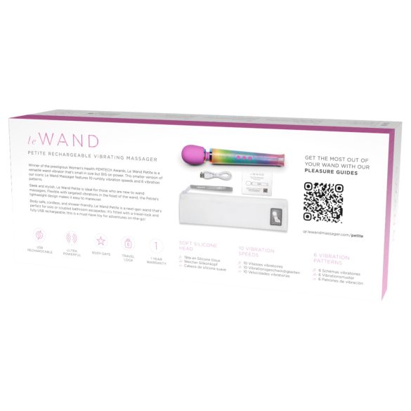 le Wand - massagevibrator - regnbågsfärgad