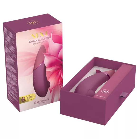 Womanizer Next - lufttrycksvibrator för klitoris - uppladdningsbar - rosa