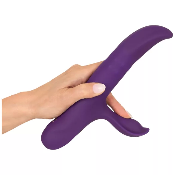 You2Toys - nickande vibrator med rörlig ring och klitorisarm (lila)