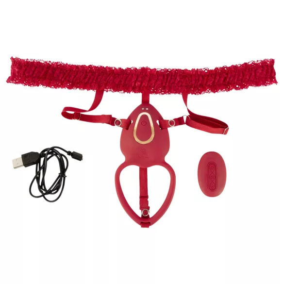 You2Toys - bärbar vibrerande klitorisstimulator (röd)