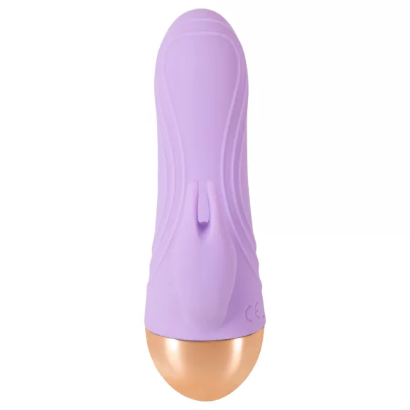 Cuties - uppladdningsbar, vattentät mini klitorisvibrator med arm (lila)