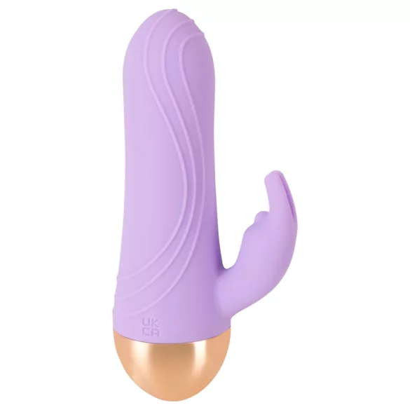 Cuties - uppladdningsbar, vattentät mini klitorisvibrator med arm (lila)