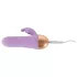Cuties - uppladdningsbar, vattentät mini klitorisvibrator med arm (lila)