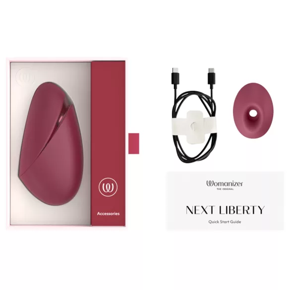 Womanizer Next Liberty - klitorisstimulator med luftvågor (röd)