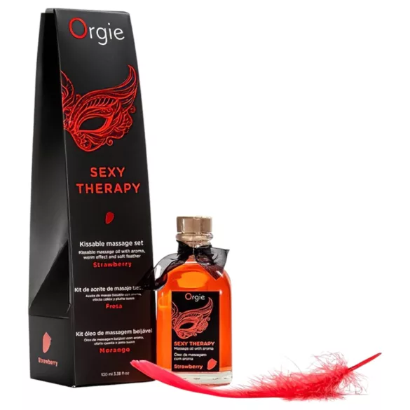 Orgie - massageoljeset - jordgubb