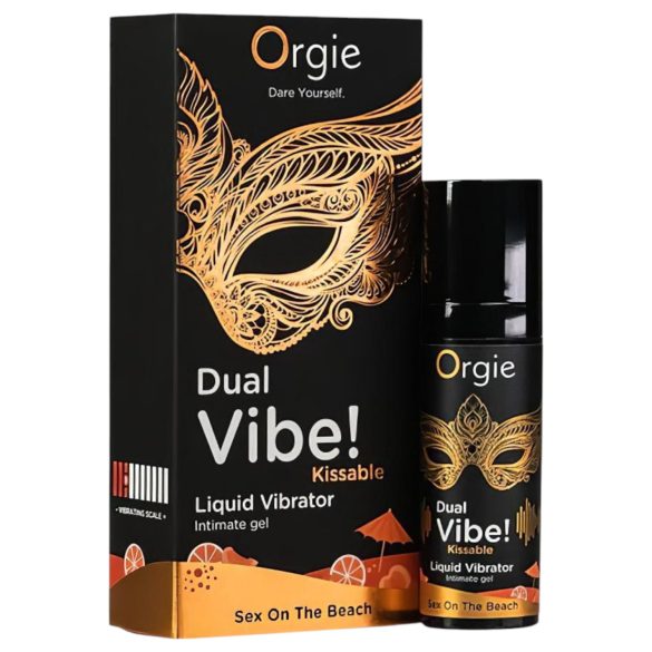 Orgie Dual Vibe - unisex flytande vibrator - Sex on the Beach (15 ml)