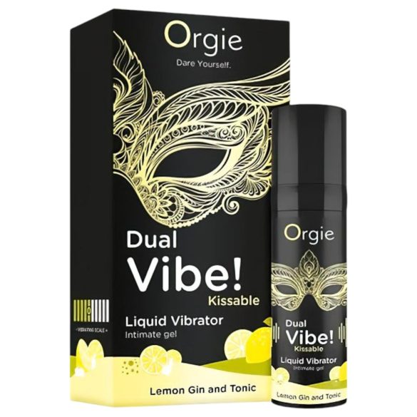 Orgie Dual Vibe - unisex flytande vibrator - Gin Tonic (15 ml)
