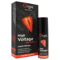 Orgie High Voltage - flytande vibrator - jordgubb - 15ml