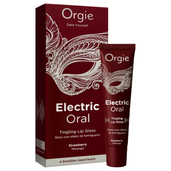 Orgie Electric Oral - pirrande läppglans - jordgubb (10 ml)