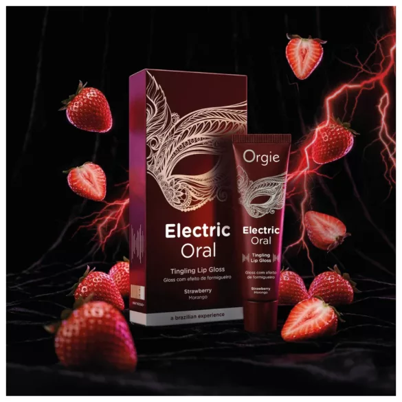 Orgie Electric Oral - pirrande läppglans - jordgubb (10 ml)