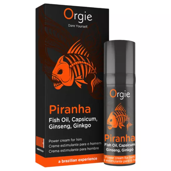 Orgie Piranha Power Cream stimulerande kräm för män (15 ml)