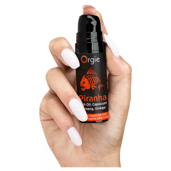 Orgie Piranha Power Cream stimulerande kräm för män (15 ml)