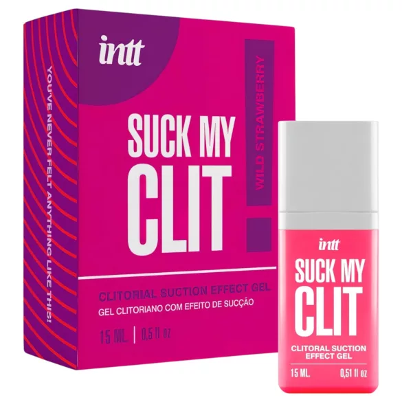 Intt Suck My Clit - klitorisstimulerande gel för kvinnor - jordgubb (15 ml)