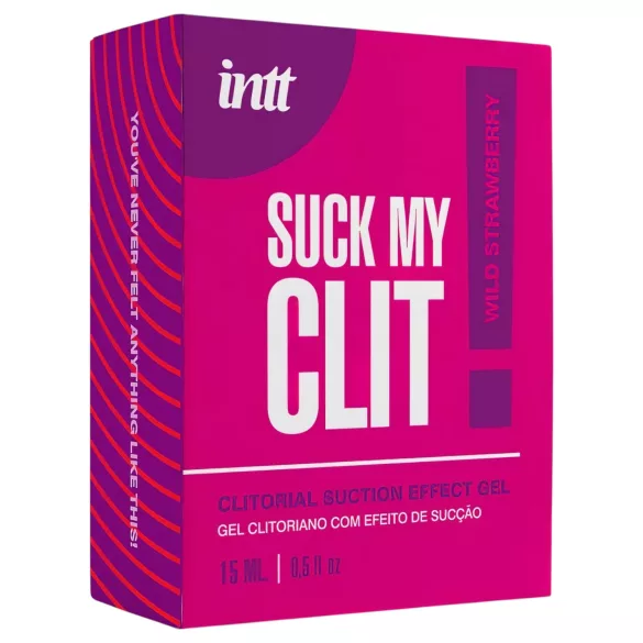 Intt Suck My Clit - klitorisstimulerande gel för kvinnor - jordgubb (15 ml)