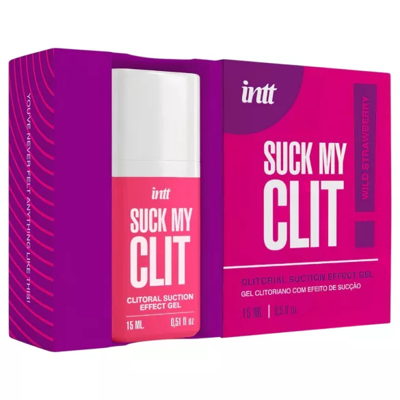 Intt Suck My Clit - klitorisstimulerande gel för kvinnor - jordgubb (15 ml)