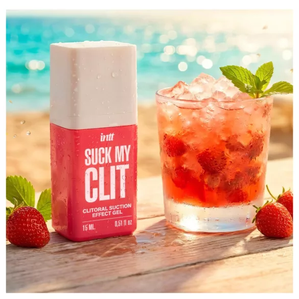 Intt Suck My Clit - klitorisstimulerande gel för kvinnor - jordgubb (15 ml)