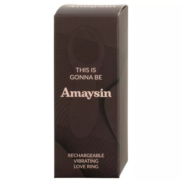 Amaysin - uppladdningsbar vibrerande penisring (blå)