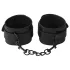 Baseks - bondage-set med piska och bröstvårtsklämmor (svart)