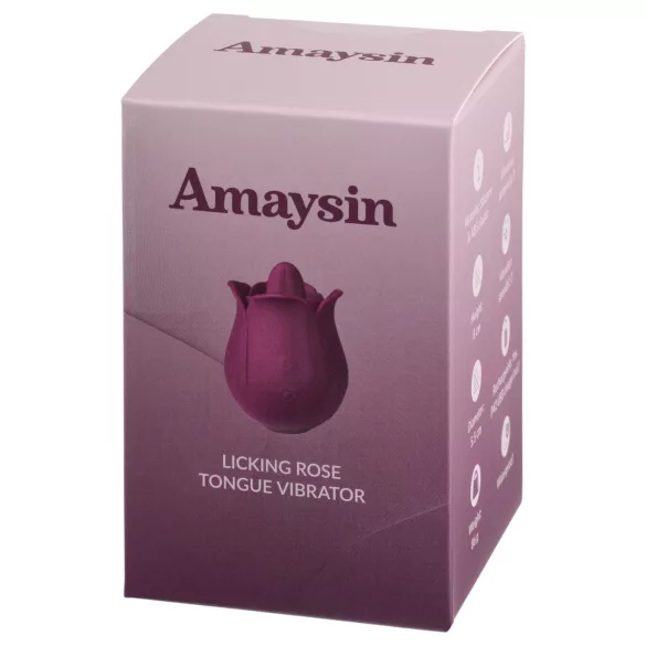 Amaysin - tungformad rosvibrator för klitoris (lila)