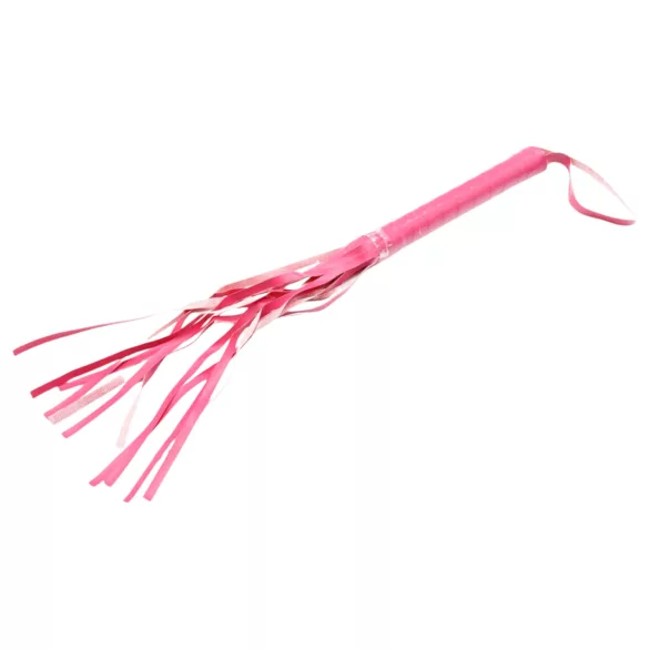 Köperläder pisk - rosa - 42cm