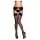 Obsessive - stay-up strumpor - sexig design - svart - L/XL