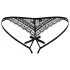 Obsessive - stringtrosa dam dubbelband - svart - L/XL