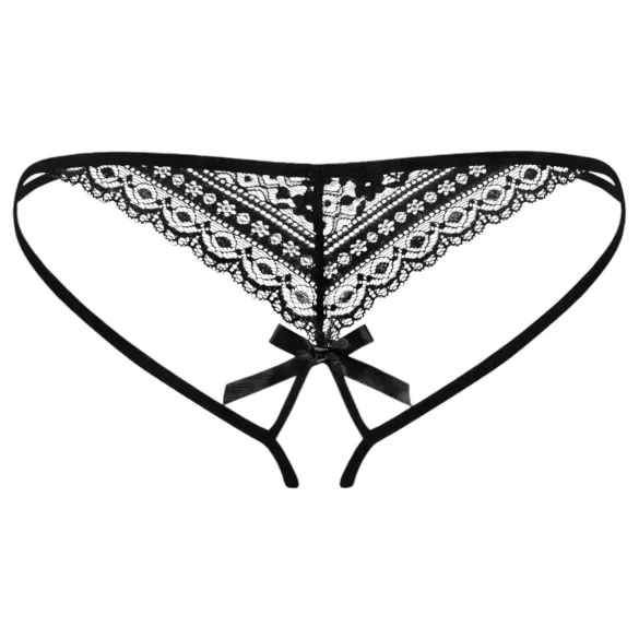 Obsessive - stringtrosa dam dubbelband - svart - L/XL