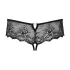 Obsessive Merossa - öppen stringtrosa med strass - svart - 2XL/3XL
