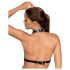 Obsessive A740 - Dekorativ halterneck kroppsele (svart) - S-L