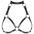 Obsessive A740 - Dekorativ halterneck kroppsele (svart) - S-L