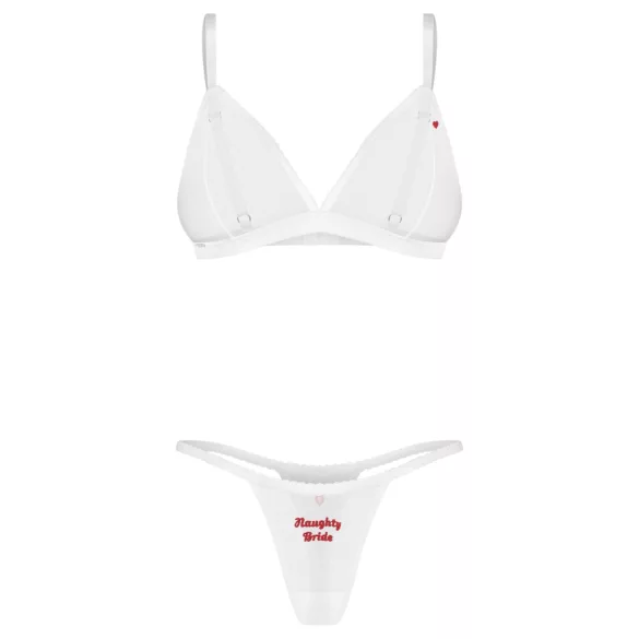 Obsessive Weddya Bride - tvådelat brudset (vitt) - L/XL