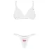 Obsessive Weddya Bride - tvådelat brudset (vitt) - L/XL