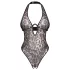 Obsessive Addia - leopardmönstrad öppen body