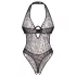 Obsessive Addia - leopardmönstrad öppen body