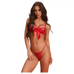   Obsessive Gifty - tvådelat sexigt underklädesset för kvinnor (röd)