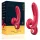 Sweet Play - rabbitvibrator med klitorisstimulans - silikon röd