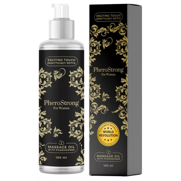 PheroStrong - massageolja för kvinnor - feromoner - 100ml