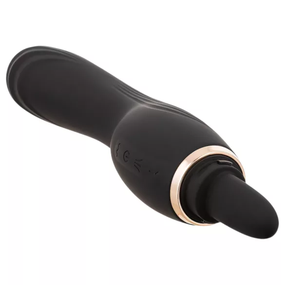 Erospace Sweet Play - 2-i-1 klitorisstimulator med tunga och sug (svart)