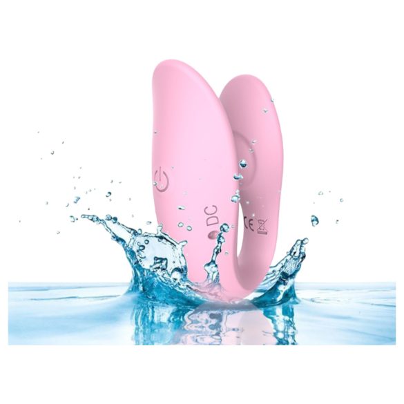 Sweet Play - parvibrator med appstyrning - silikon rosa