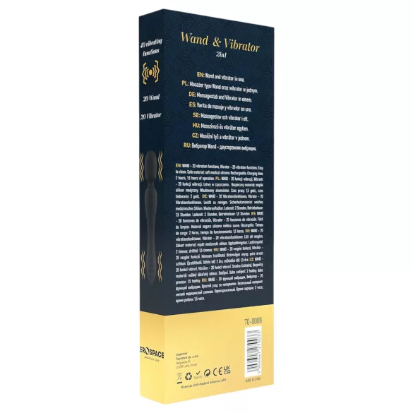 Sweet Play - G-punktsvibrator med massagefunktion - svart