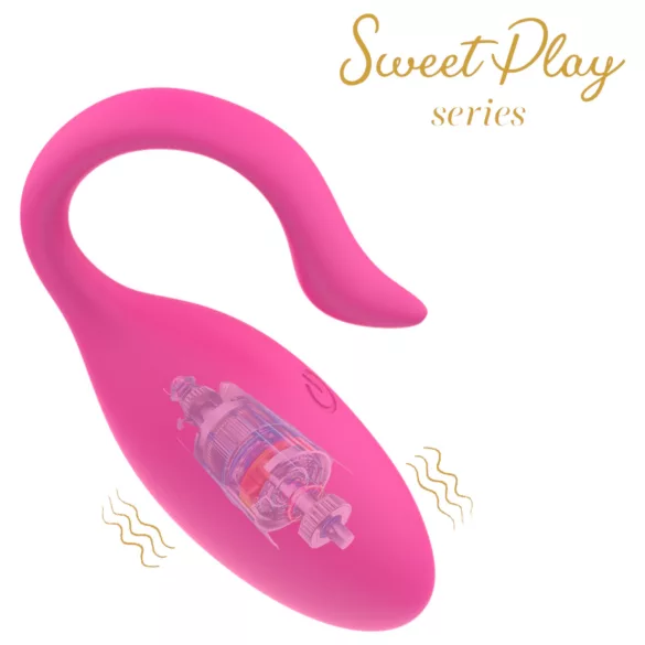 Erospace Sweet Play - bärbart, appstyrt vibroägg (rosa)