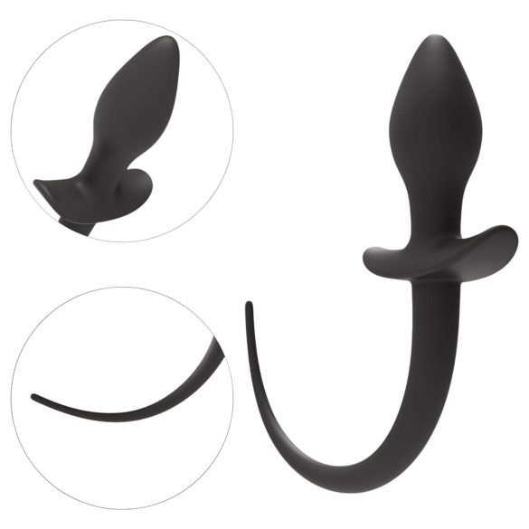 Wild Play - analplugg med svans - svart