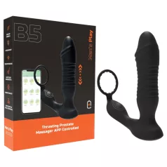 Men's Play - analvibrator med stötfunktion - svart