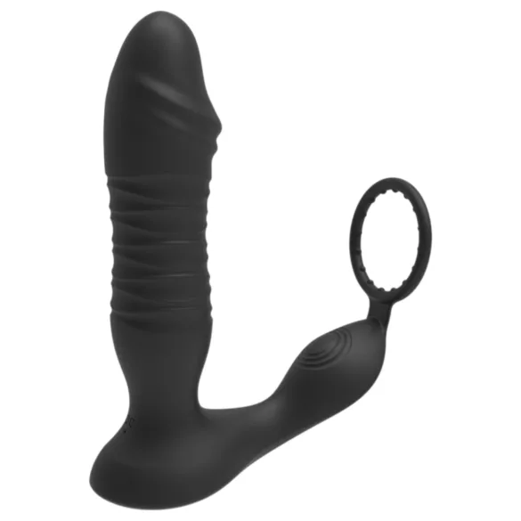 Men's Play - analvibrator med stötfunktion - svart