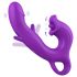 Sweet Play - G-punkt vibrator med tungfunktion - silikon lila