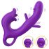 Sweet Play - G-punkt vibrator med tungfunktion - silikon lila