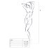 Passion BS003 - Nät Overall (Vit) - S-L